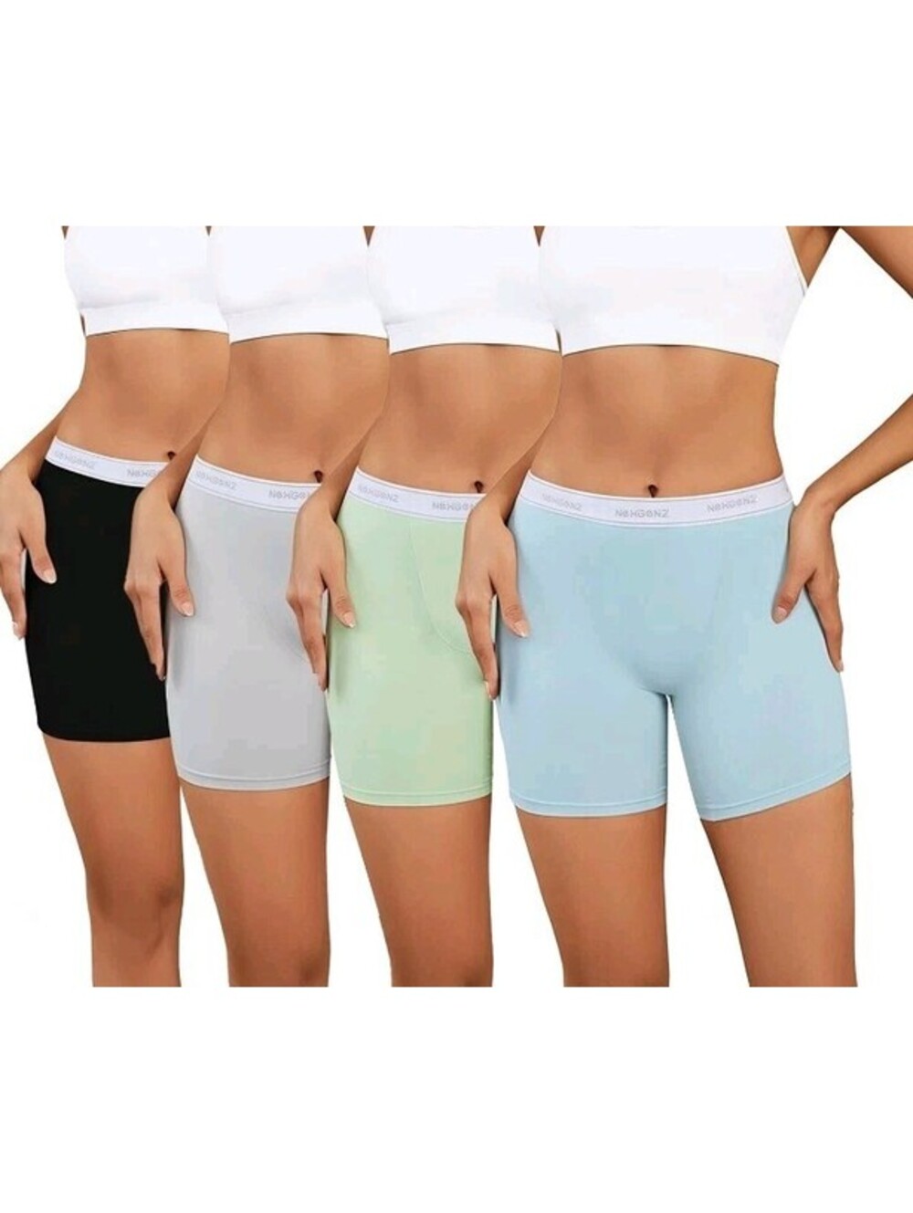 Nexgenz Cotton Boyshort Underwear for Women boxer briefs 4 Pack...